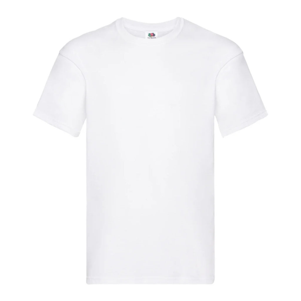 Basic 5 Pack T-Shirts TRAINEANDO 150g/m² White | Unisex Cotton Casual T-Shirts | Regular Fit, Crew Neck, Sizes S-XL, Perfect for Daily Wear and Outdoor Activities.